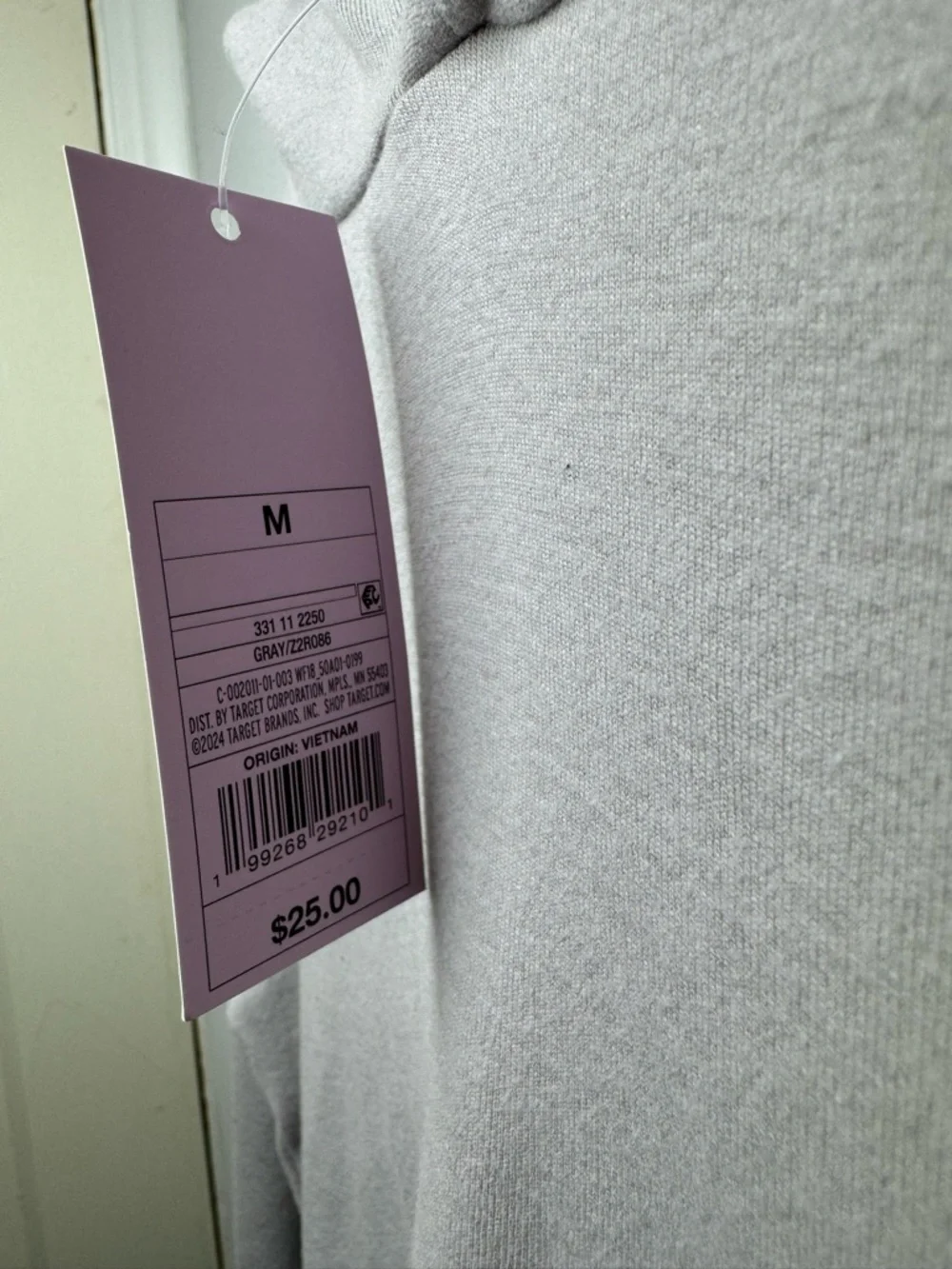 New Wild Fable Gray Hooded Long-Sleeve Top In Medium - Picture 10 of 15